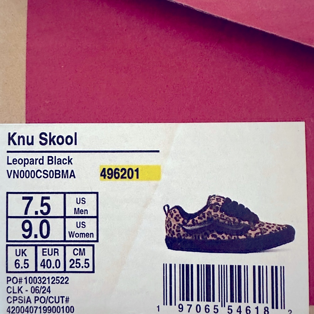 Vans Leopard Black Sneakers